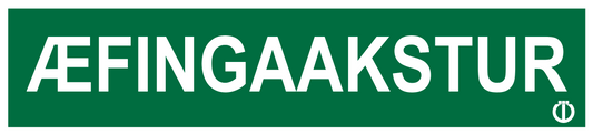 Æfingaakstur segull