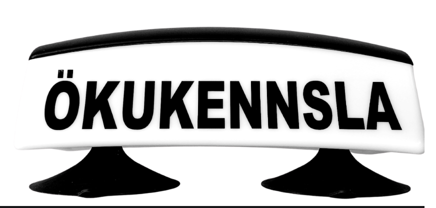 Toppmerki með sogskálum - Ökukennsla