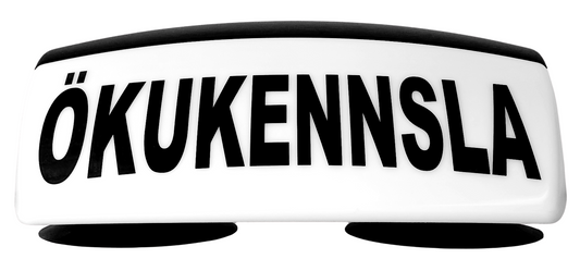 Toppmerki með sogskálum - Ökukennsla